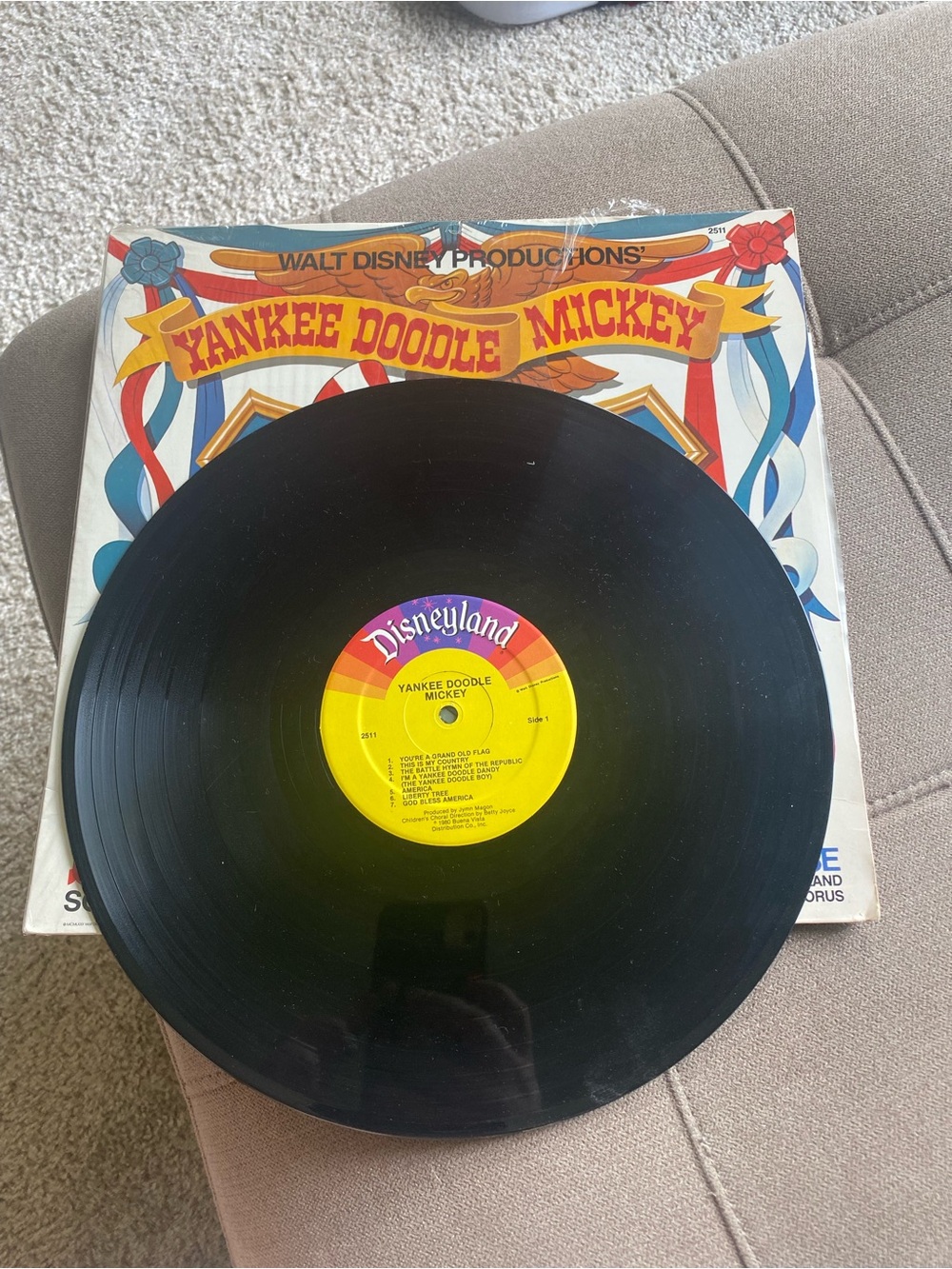 Vintage 1979 Walt Disney Mickey Mouse Vinyl Records - Picture 6 of 7